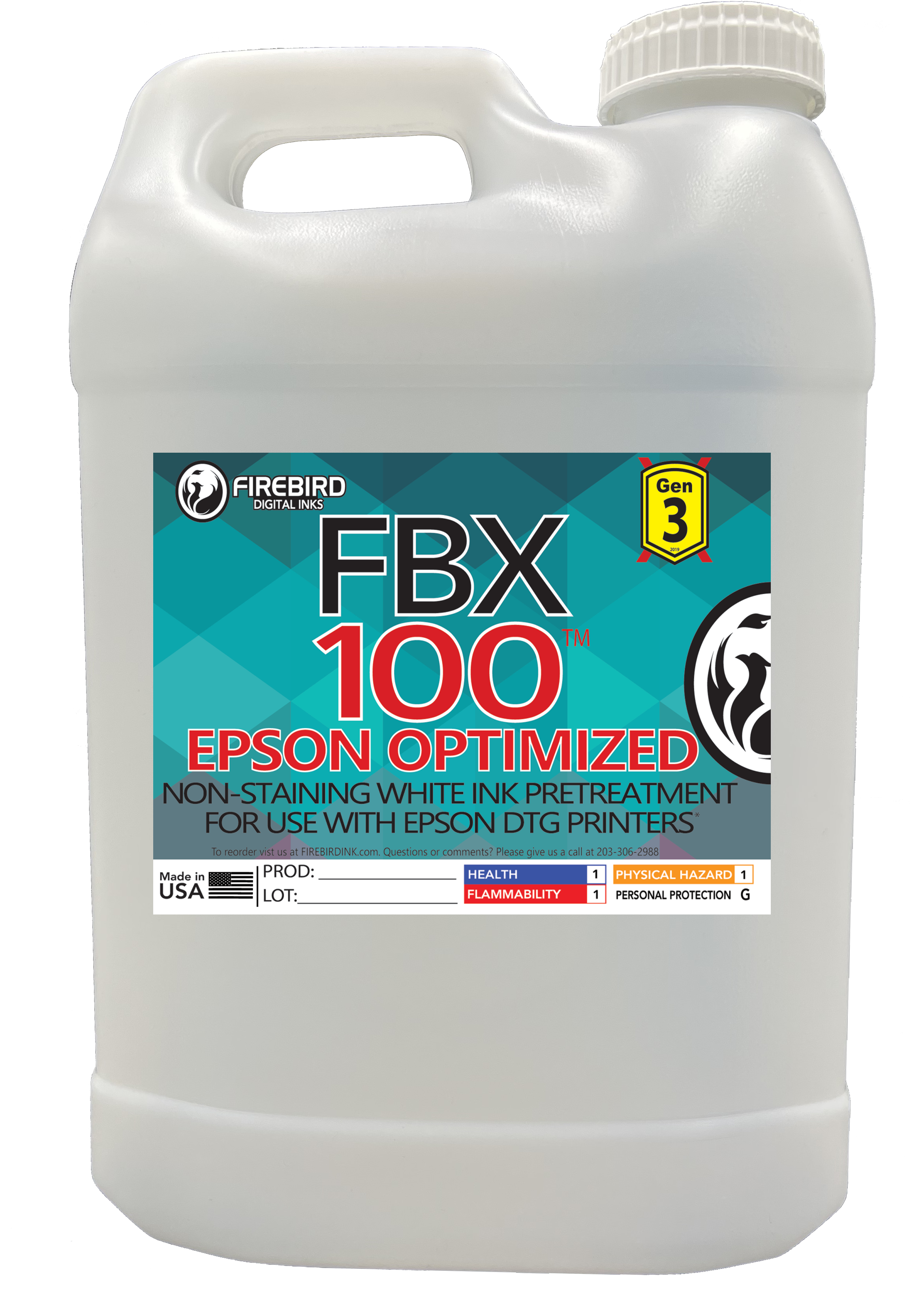FBX-100 Gen3 Epson Optimized DTG Pretreatment
