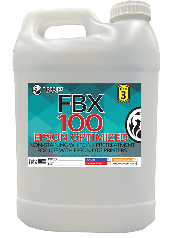 FBX-100 Gen3 Epson Optimized DTG Pretreatment - 2.5 Gallons