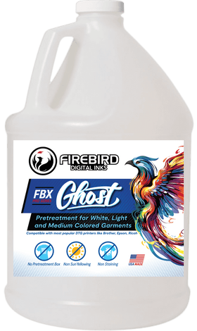 FBX Ghost DTG Pretreatment for White, Light and Medium Colored Garments - 1 Gallon