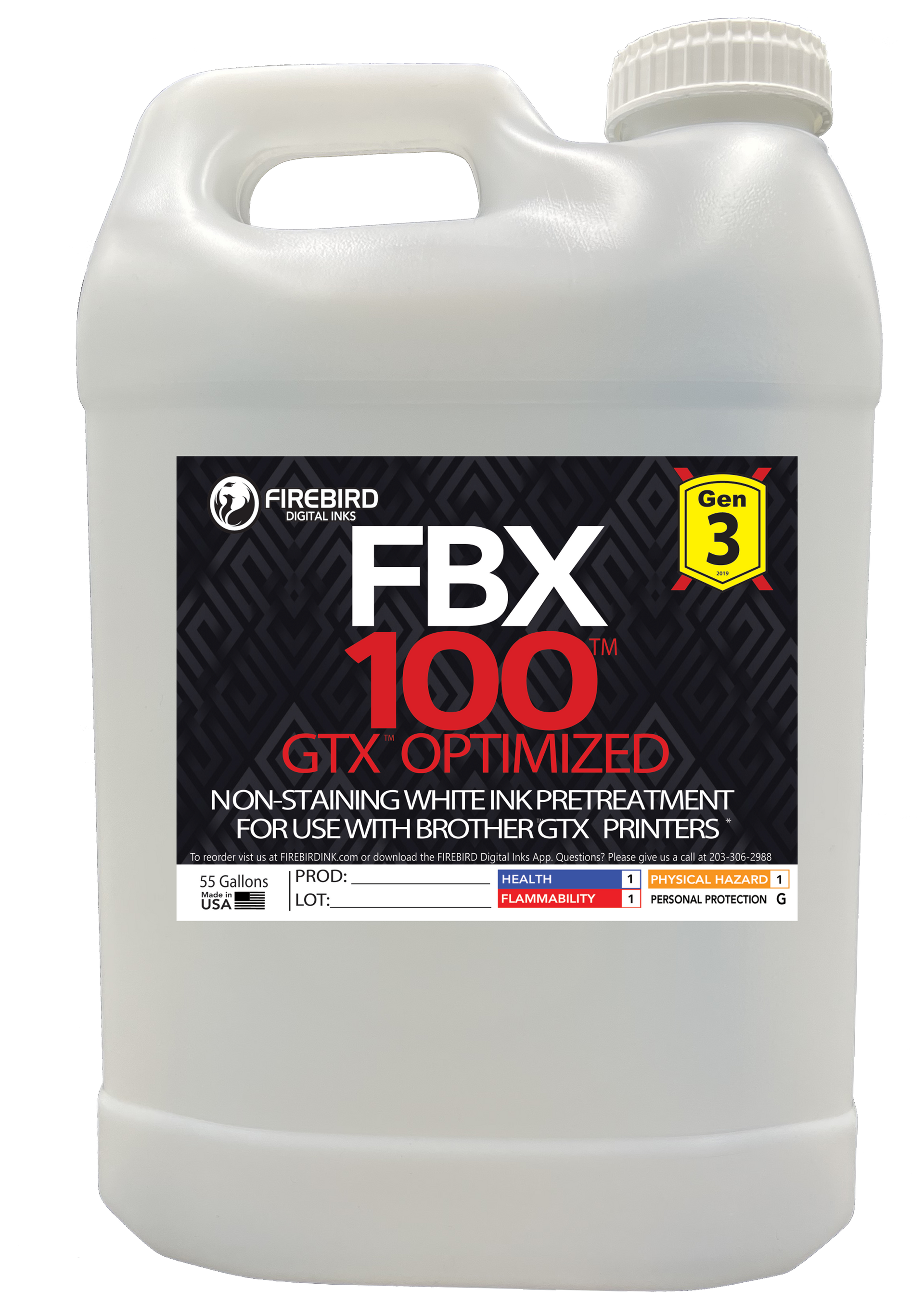 【First edition/printing 】『ビーティー』『バオー①②』 FBX-100 Gen3 GTX Optimized DTG Pretreatment | FIREBIRD Ink
