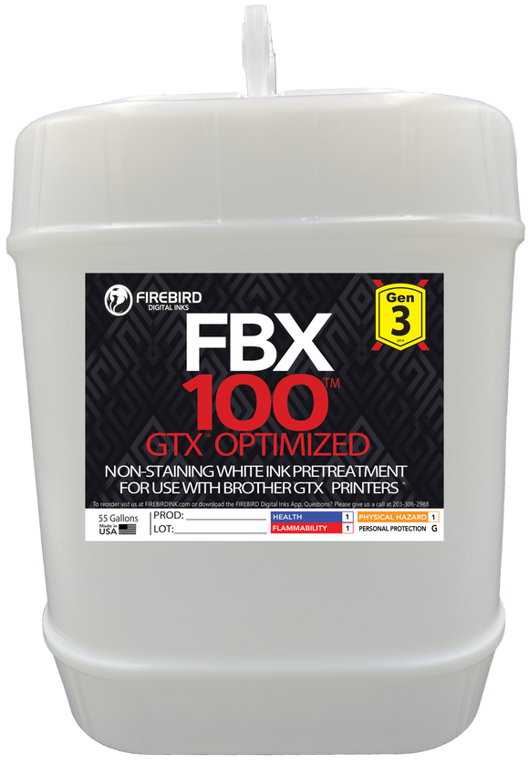 FBX-100 Gen3 GTX Optimized DTG Pretreatment - 5 Gallons