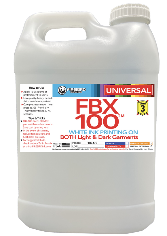 FBX-100 Gen3 Universal DTG Pretreatment - 2.5 Gallons
