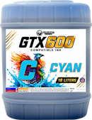 Brother GTX600 Compatible Ink - Cyan / 18 Liters