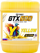 Brother GTX600 Compatible Ink - Yellow / 18 Liters