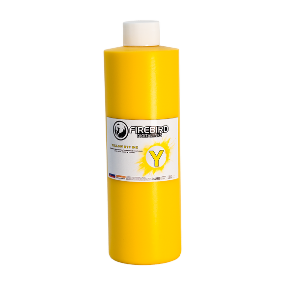 DTF ink compatible with Epson Printheads (i3200, DX5-DX10, XP600) - Yellow 500ml