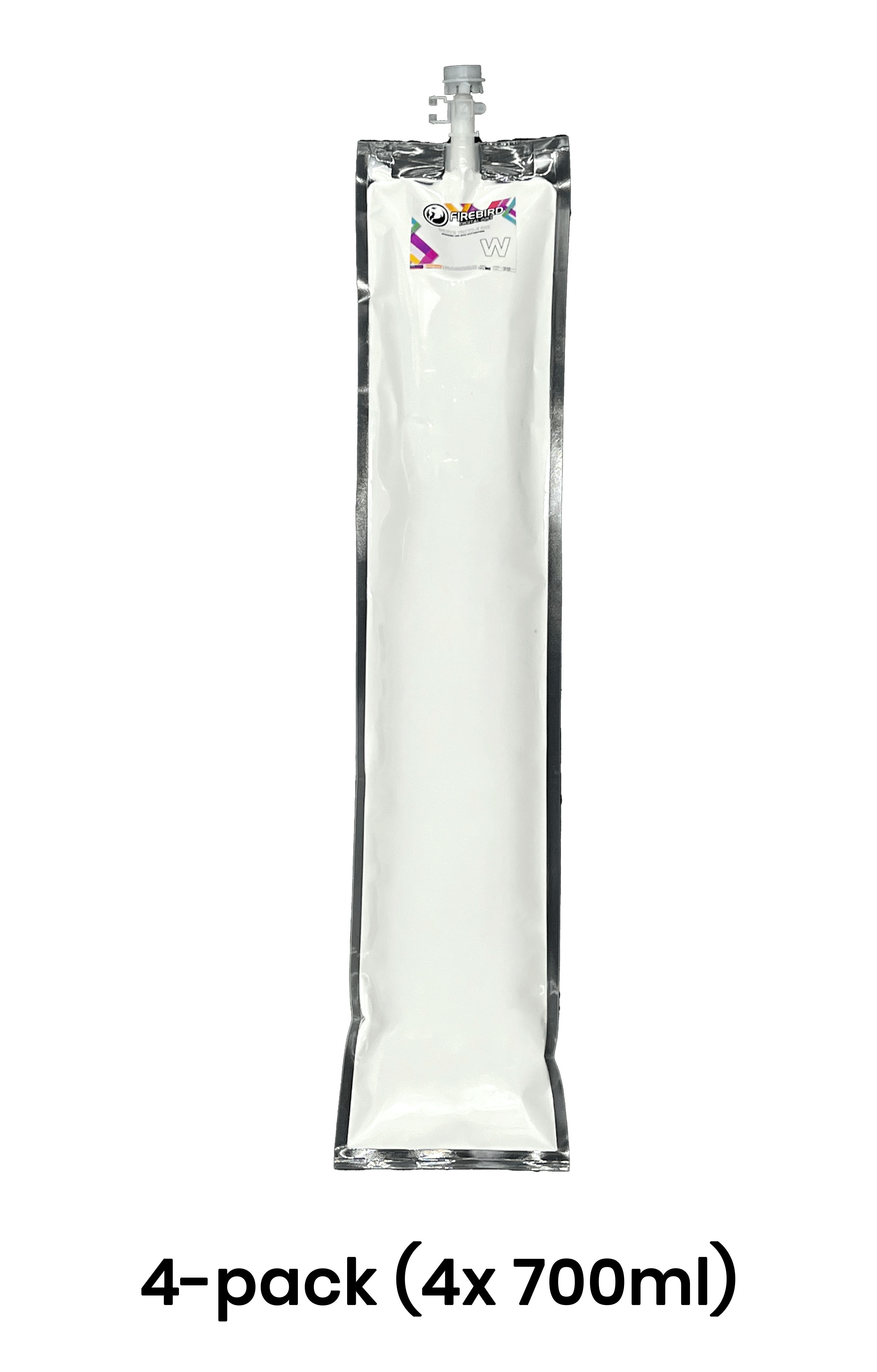 DTG Ink Replacement Bags for Brother GTX - White 700ml 4-pack