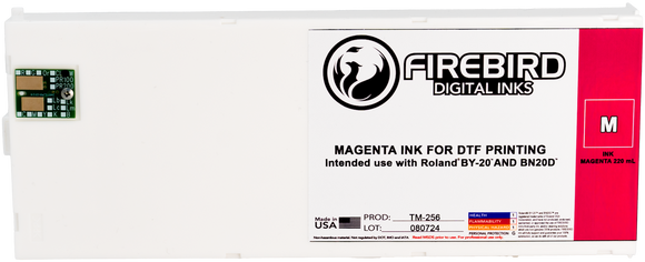 Ink Replacement Cartridge for Roland BY-20 and BN-20D Printers - Magenta 220ml