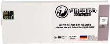 Ink Replacement Cartridge for Roland BY-20 and BN-20D Printers - White 220ml