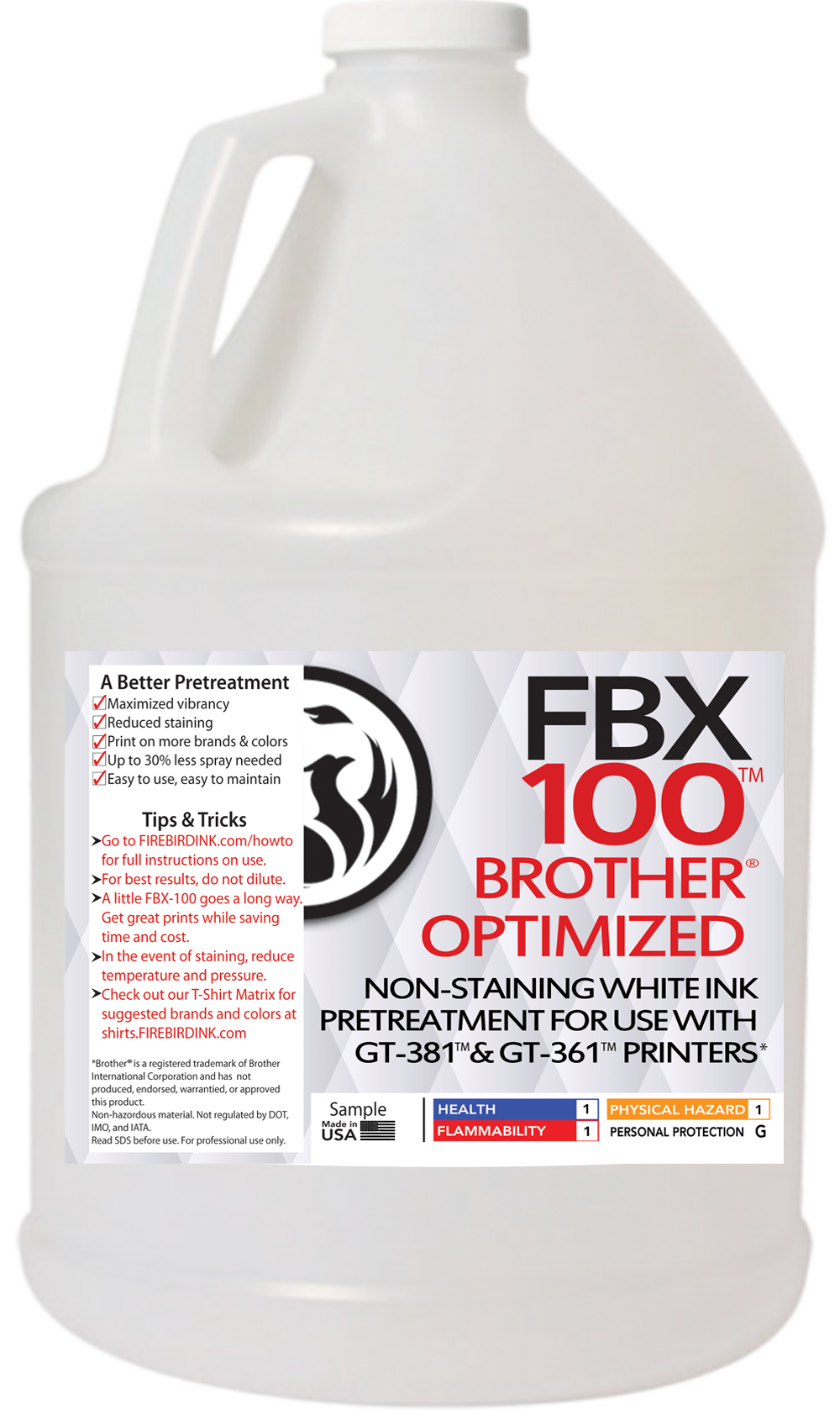 FBX-100 Brother Optimized DTG Pretreatment