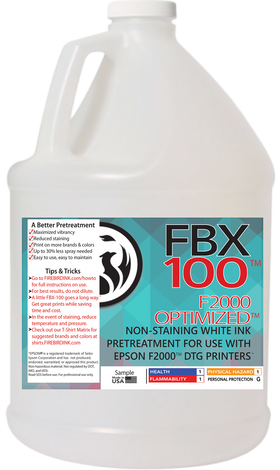 FBX-100 F2000 Optimized DTG Pretreatment