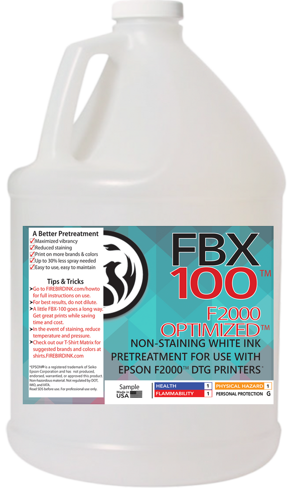 FBX-100 F2000 Optimized DTG Pretreatment